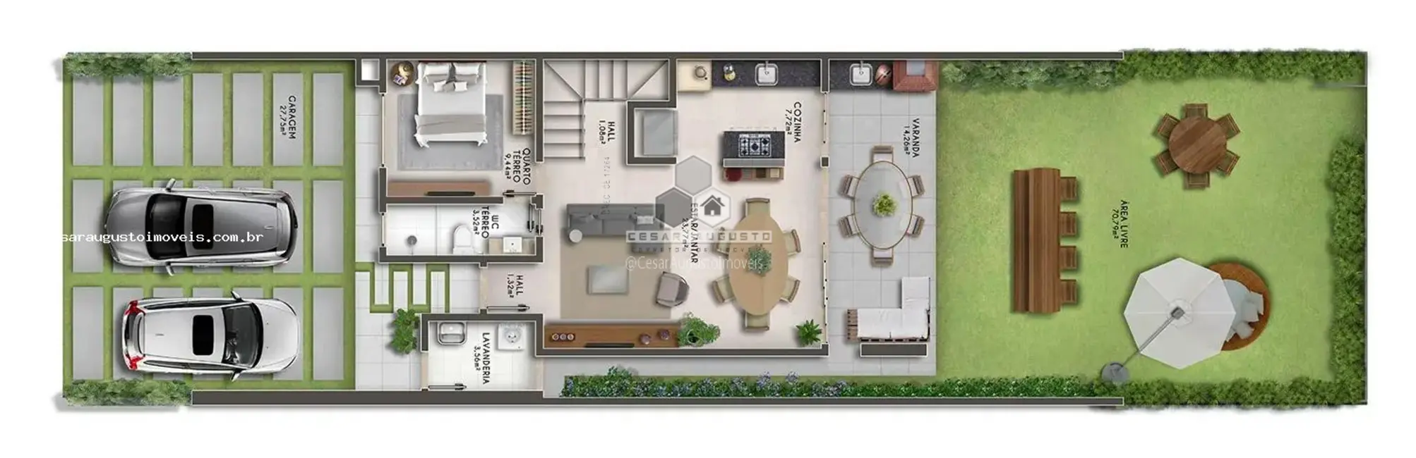 Casa de Condomínio com 4 quartos à venda, 151m2 em Centro, Eusebio - CE - imagem 3 Foto 3 de Casa de Condomínio com 4 quartos à venda, 151m2 em Centro, Eusebio - CE