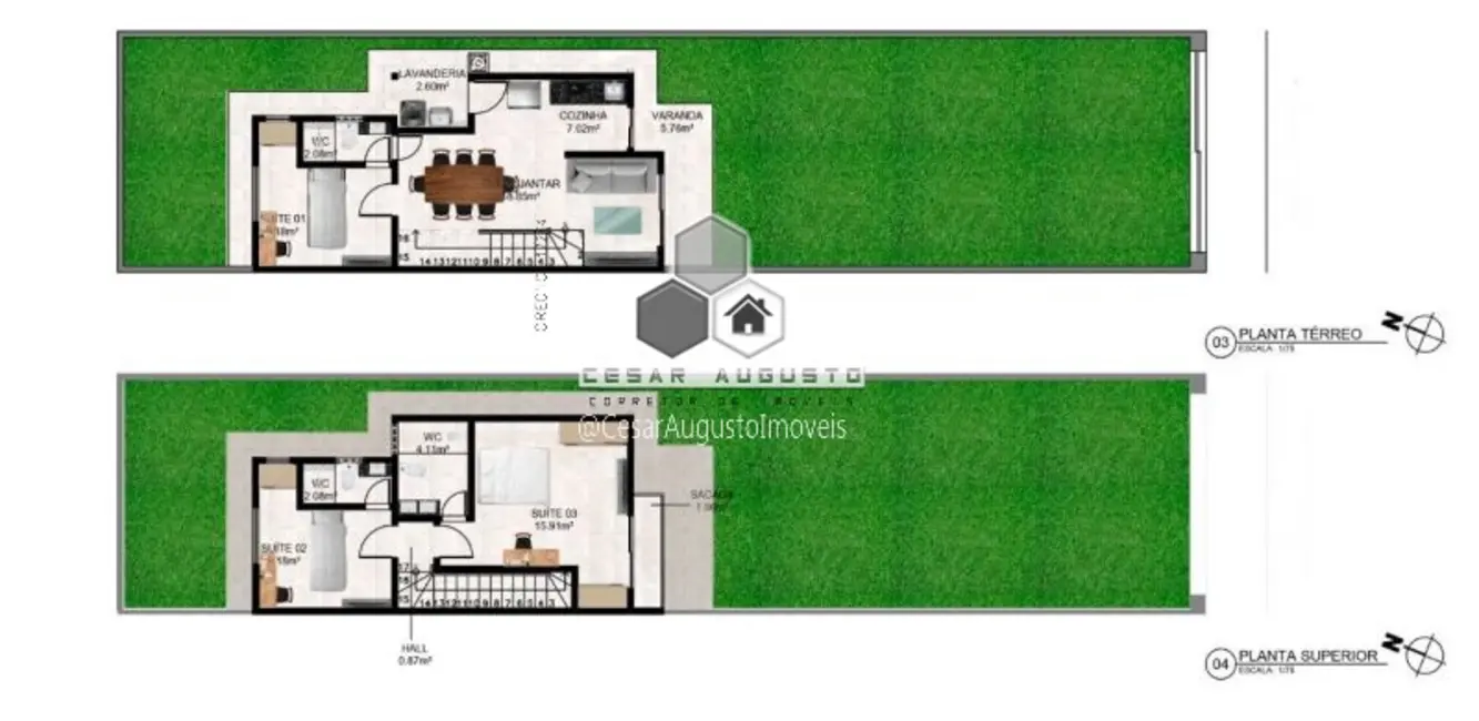 Foto 3 de Casa com 3 quartos à venda, 92m2 em Coaçu, Eusebio - CE