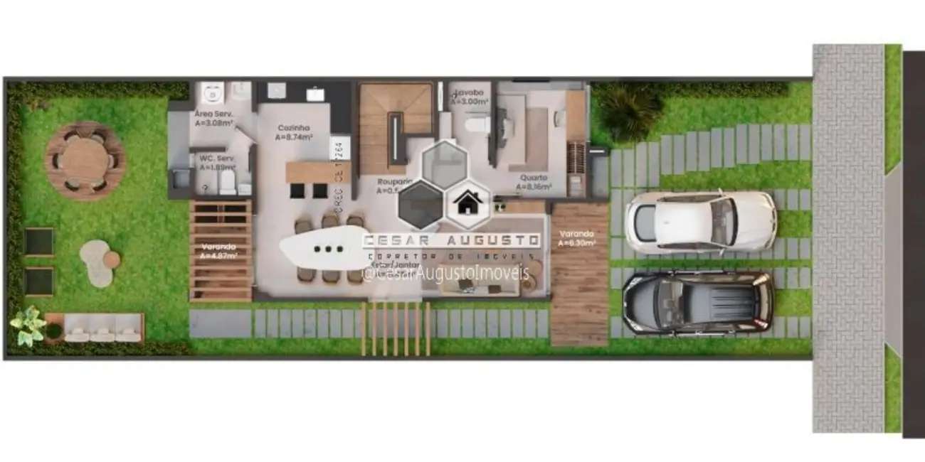 Casa de Condomínio com 4 quartos à venda, 131m2 em Pires Façanha, Eusebio - CE - imagem 3 Foto 3 de Casa de Condomínio com 4 quartos à venda, 131m2 em Pires Façanha, Eusebio - CE