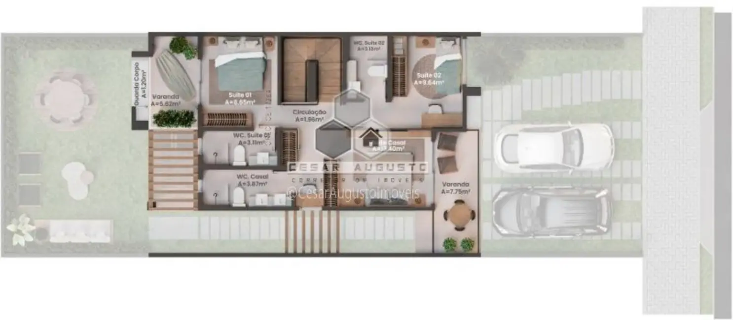 Foto 2 de Casa de Condomínio com 4 quartos à venda, 131m2 em Pires Façanha, Eusebio - CE