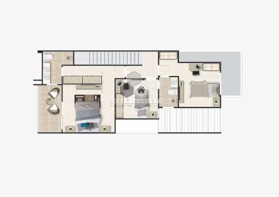 Foto 2 de Casa com 4 quartos à venda, 132m2 em Eusebio - CE