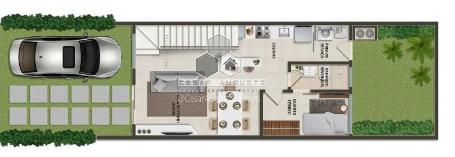 Casa de Condomínio com 3 quartos à venda, 86m2 em Maraponga, Fortaleza - CE - imagem 4 Foto 4 de Casa de Condomínio com 3 quartos à venda, 86m2 em Maraponga, Fortaleza - CE