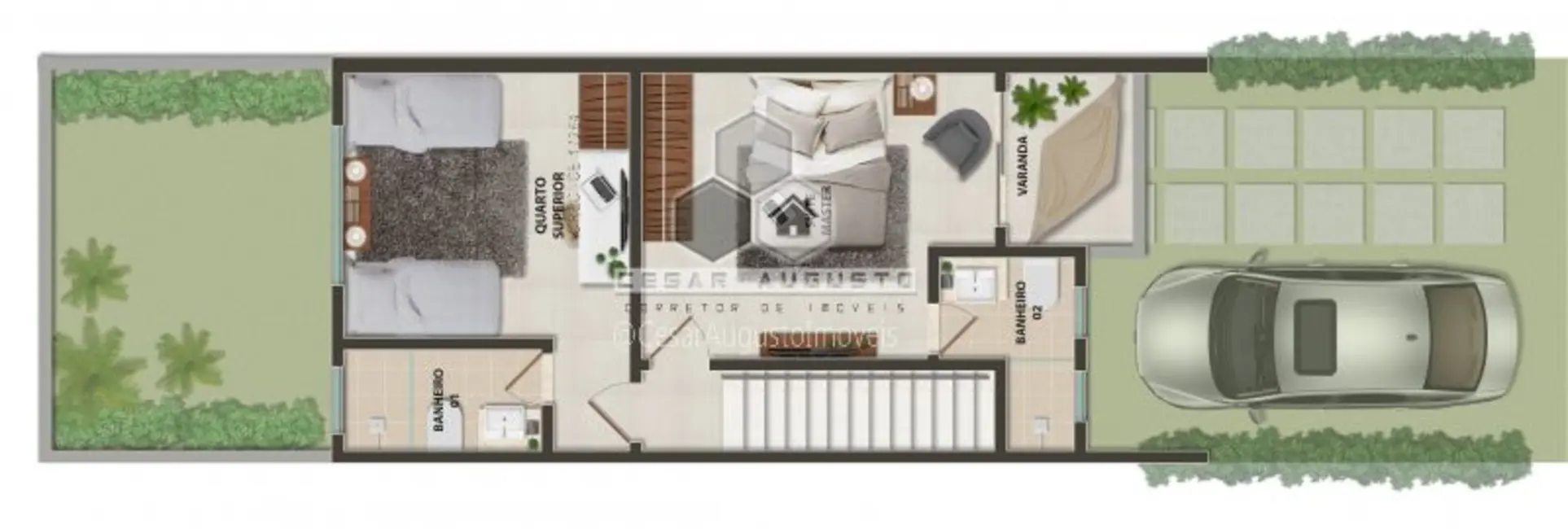 Casa de Condomínio com 3 quartos à venda, 86m2 em Maraponga, Fortaleza - CE - imagem 3 Foto 3 de Casa de Condomínio com 3 quartos à venda, 86m2 em Maraponga, Fortaleza - CE