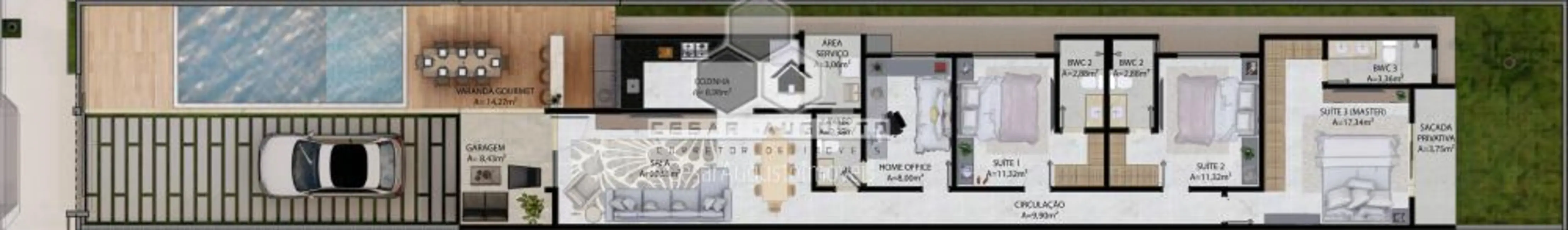 Foto 4 de Casa com 4 quartos à venda em Eusebio - CE