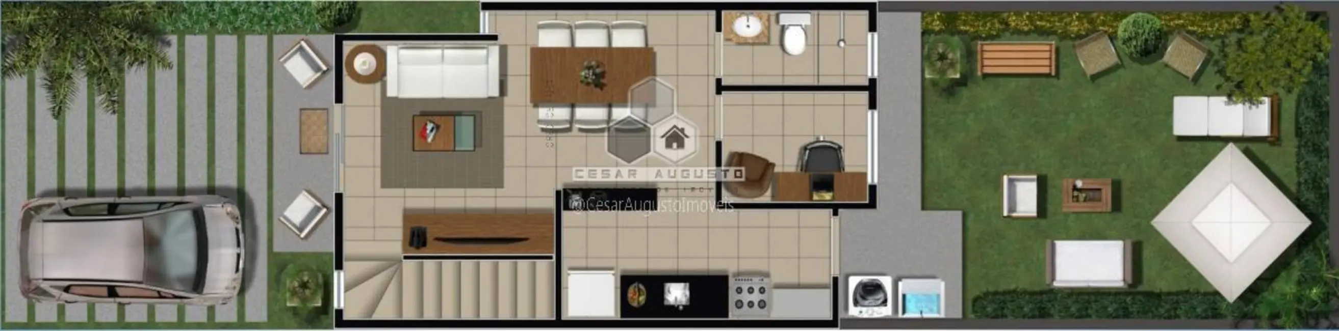 Casa de Condomínio com 2 quartos à venda, 70m2 em Parque Santa Maria, Fortaleza - CE - imagem 3 Foto 3 de Casa de Condomínio com 2 quartos à venda, 70m2 em Parque Santa Maria, Fortaleza - CE