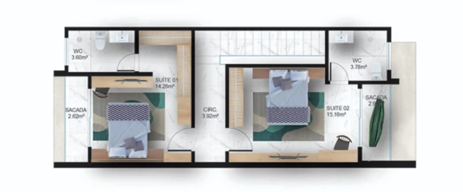 Casa com 3 quartos à venda, 132m2 em Eusebio - CE - imagem 3 Foto 3 de Casa com 3 quartos à venda, 132m2 em Eusebio - CE