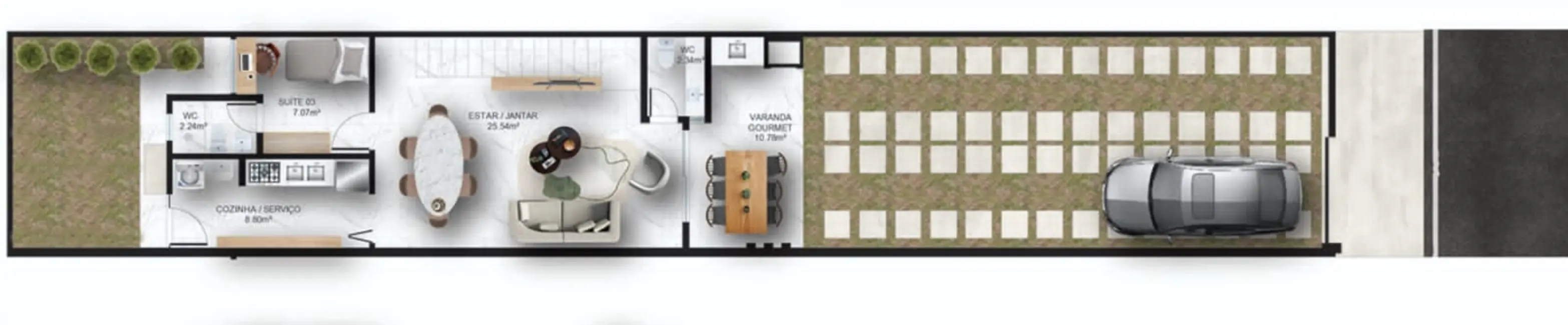 Casa com 3 quartos à venda, 132m2 em Eusebio - CE - imagem 5 Foto 5 de Casa com 3 quartos à venda, 132m2 em Eusebio - CE