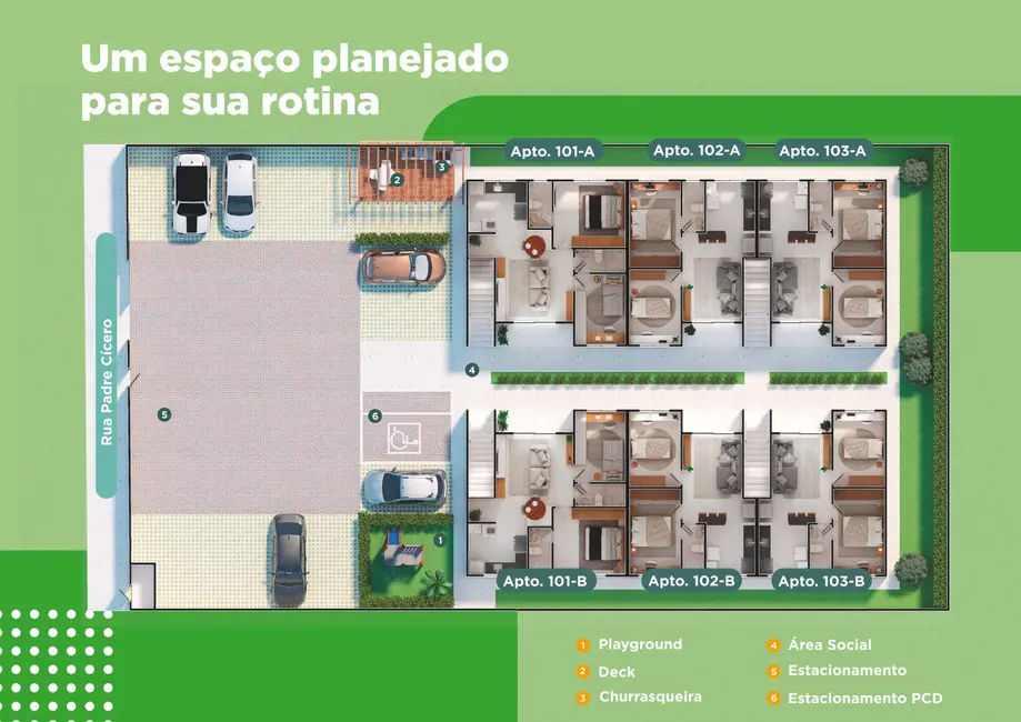 Apartamento com 2 quartos à venda, 47m2 em Itaitinga - CE - imagem 9 Foto 9 de Apartamento com 2 quartos à venda, 47m2 em Itaitinga - CE