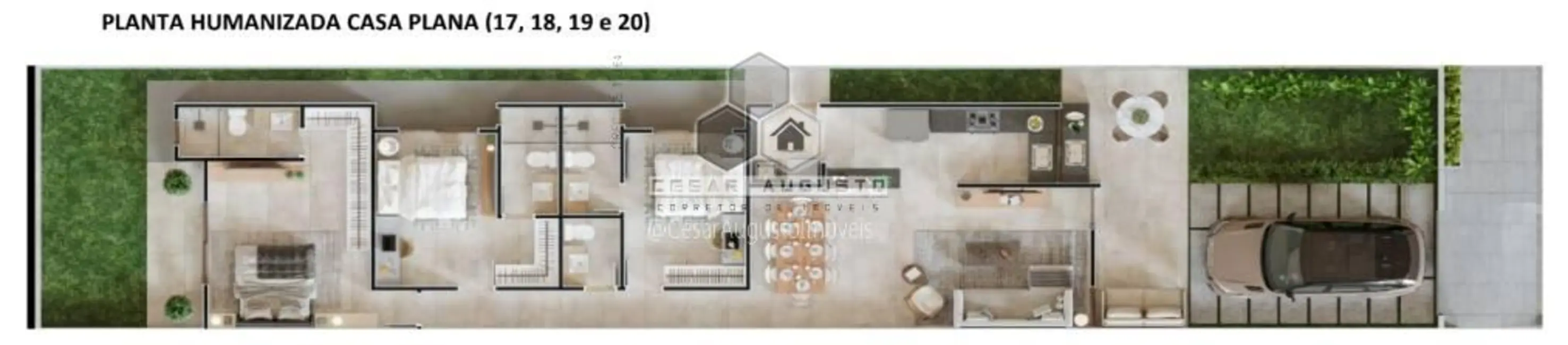 Foto 2 de Casa com 3 quartos à venda, 118m2 em Eusebio - CE