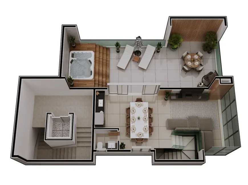 Cobertura com 3 quartos à venda, 180m2 em Cidade Nobre, Ipatinga - MG - imagem 5 Foto 5 de Cobertura com 3 quartos à venda, 180m2 em Cidade Nobre, Ipatinga - MG