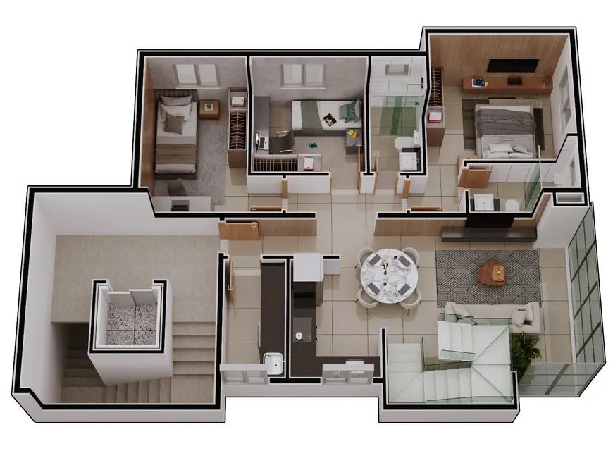 Cobertura com 3 quartos à venda, 180m2 em Cidade Nobre, Ipatinga - MG - imagem 4 Foto 4 de Cobertura com 3 quartos à venda, 180m2 em Cidade Nobre, Ipatinga - MG