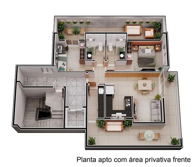 Foto 6 de Apartamento com 2 quartos à venda, 70m2 em Horto, Ipatinga - MG