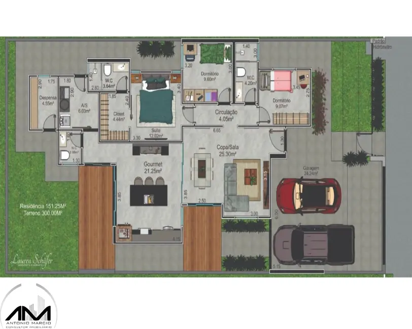 Foto 5 de Casa com 2 quartos à venda, 151m2 em Jardim Cristhais, Dourados - MS