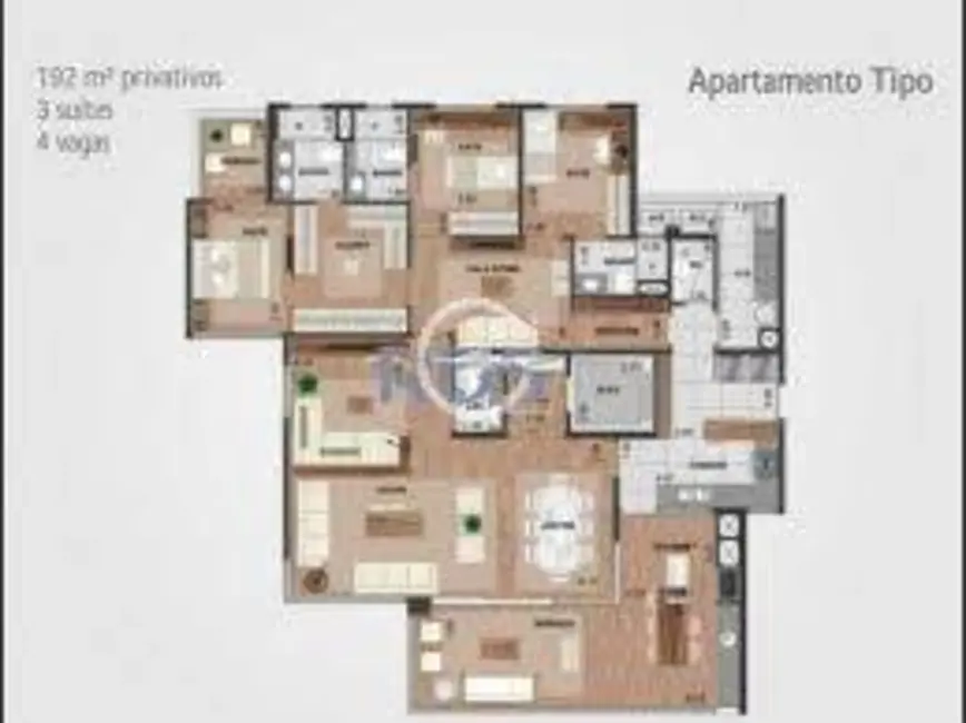 Apartamento com 3 quartos à venda, 192m2 em Campo Belo, São Paulo - SP - imagem 7 Foto 7 de Apartamento com 3 quartos à venda, 192m2 em Campo Belo, São Paulo - SP
