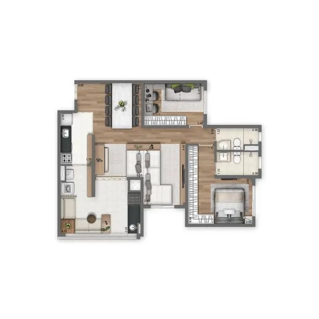 Foto 8 de Apartamento com 3 quartos à venda, 84m2 em Parque São Jorge, São Paulo - SP
