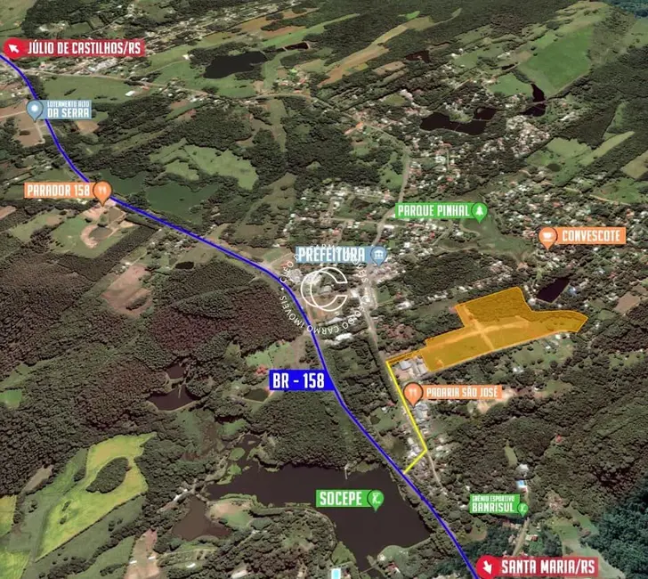 Terreno / Lote à venda, 556m2 em Centro, Itaara - RS - imagem 4 Foto 4 de Terreno / Lote à venda, 556m2 em Centro, Itaara - RS