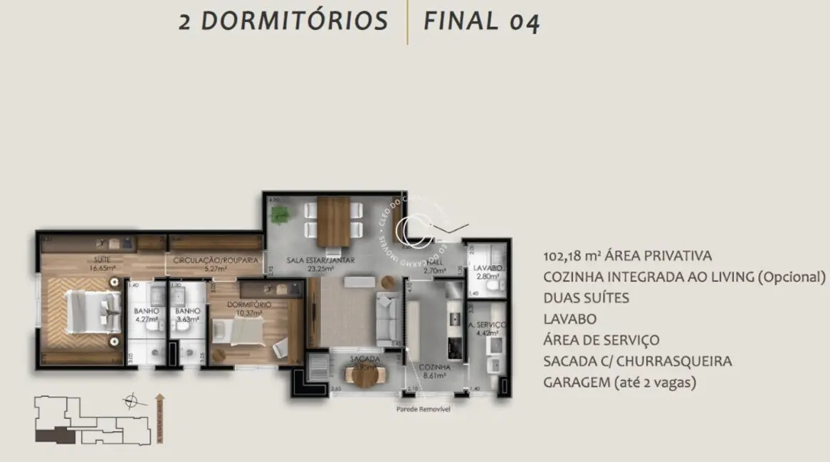 Foto 2 de Apartamento com 2 quartos à venda, 104m2 em Centro, Santa Maria - RS