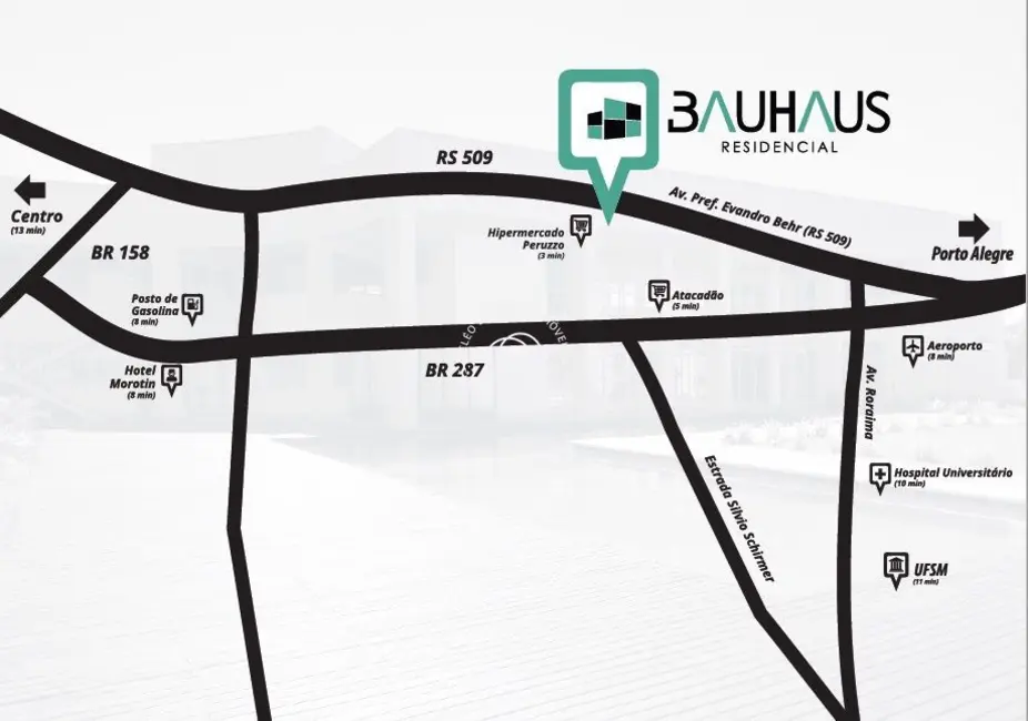 Foto 4 de Terreno / Lote à venda, 1011m2 em Camobi, Santa Maria - RS