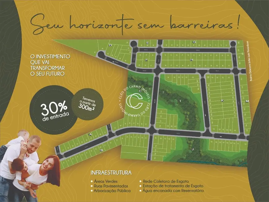 Foto 2 de Terreno / Lote à venda, 382m2 em Diácono João Luiz Pozzobon, Santa Maria - RS