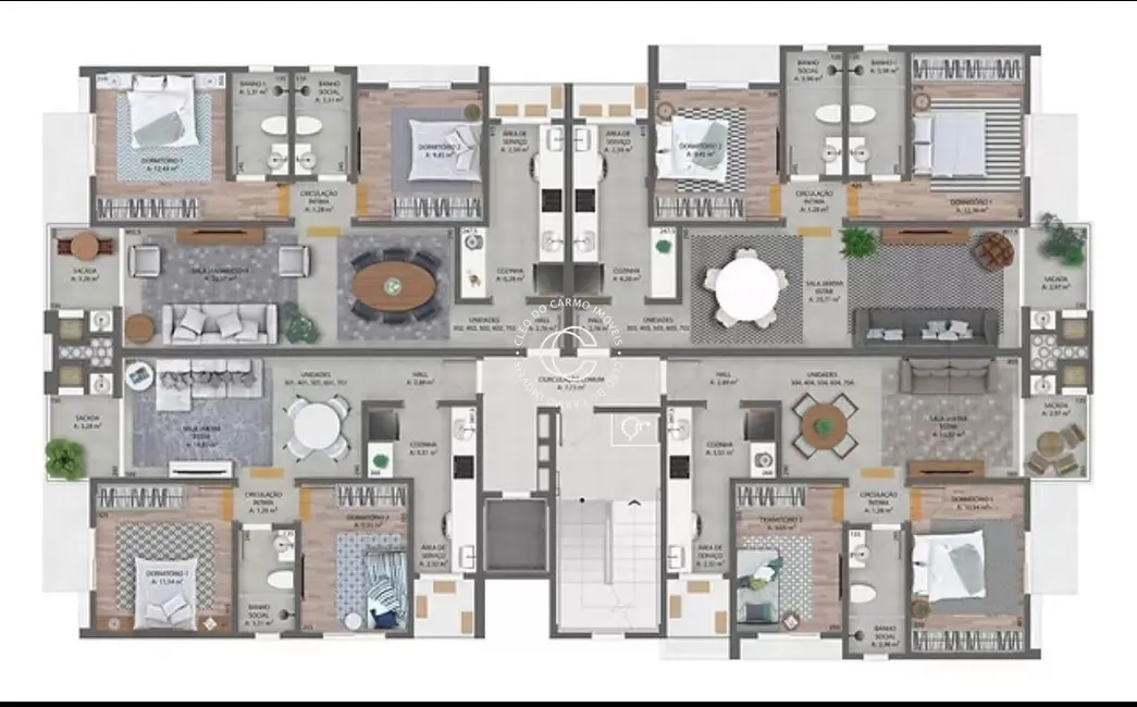 Foto 5 de Apartamento com 2 quartos à venda, 80m2 em Camobi, Santa Maria - RS