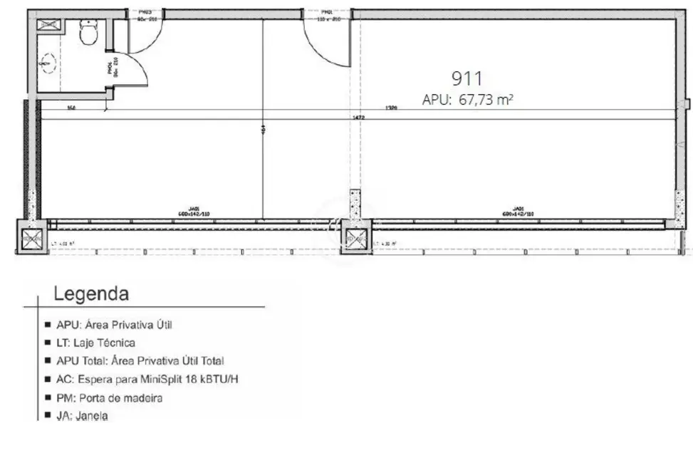 Foto 2 de Sala Comercial com 1 quarto à venda, 87m2 em Centro, Santa Maria - RS