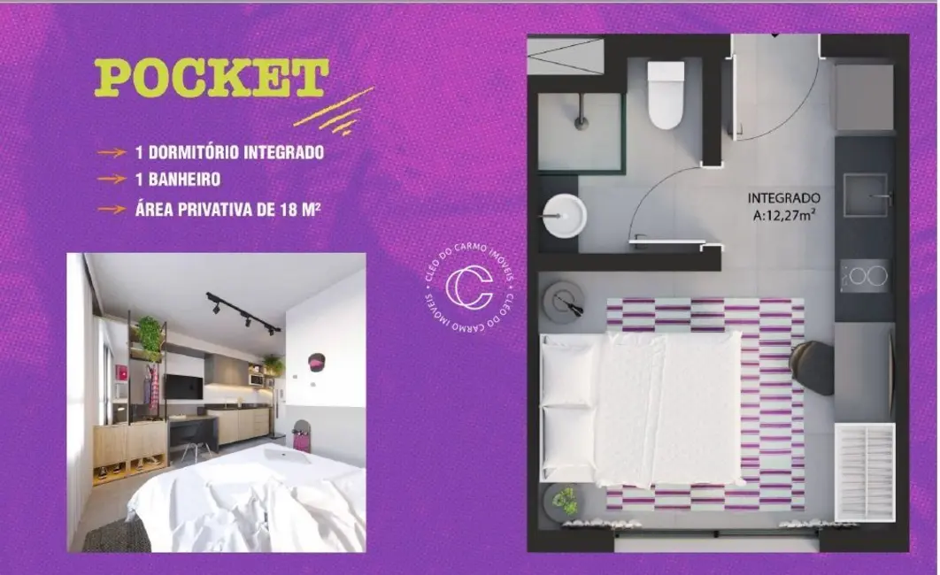 Sala Comercial com 1 quarto à venda, 19m2 em Camobi, Santa Maria - RS - imagem 2 Foto 2 de Sala Comercial com 1 quarto à venda, 19m2 em Camobi, Santa Maria - RS