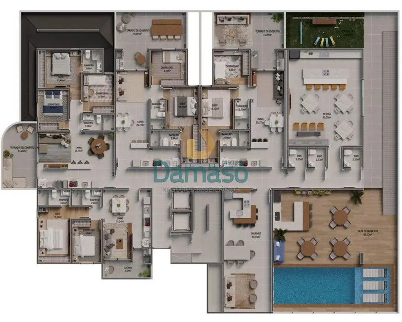 Foto 3 de Apartamento com 2 quartos à venda, 64m2 em Vila Operária, Itajai - SC