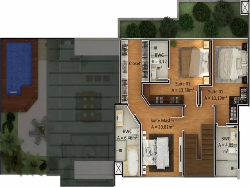 Foto 2 de Apartamento com 3 quartos à venda, 139m2 em Ressacada, Itajai - SC