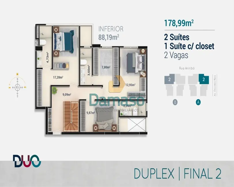 Foto 8 de Apartamento com 3 quartos à venda, 144m2 em Itajai - SC