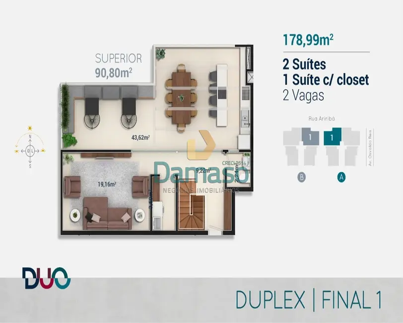 Foto 9 de Apartamento com 3 quartos à venda, 144m2 em Itajai - SC