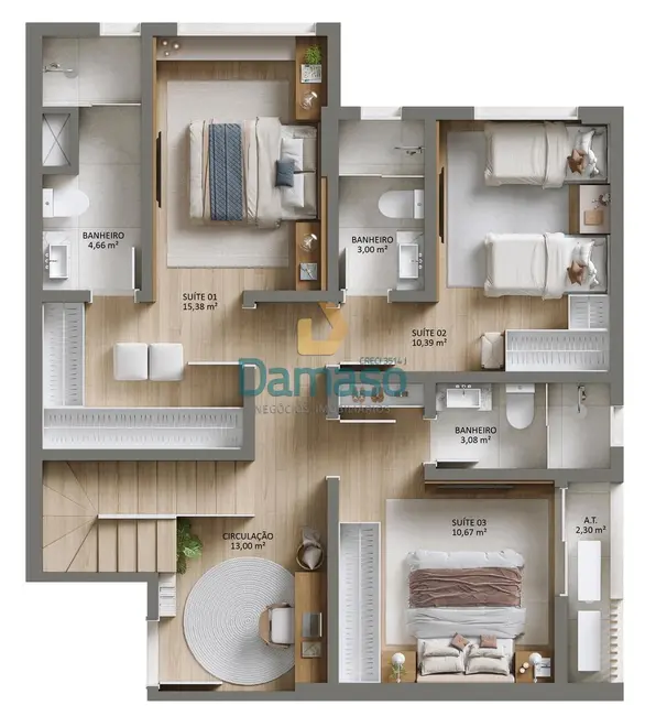 Foto 8 de Apartamento com 2 quartos à venda, 74m2 em Vila Operária, Itajai - SC