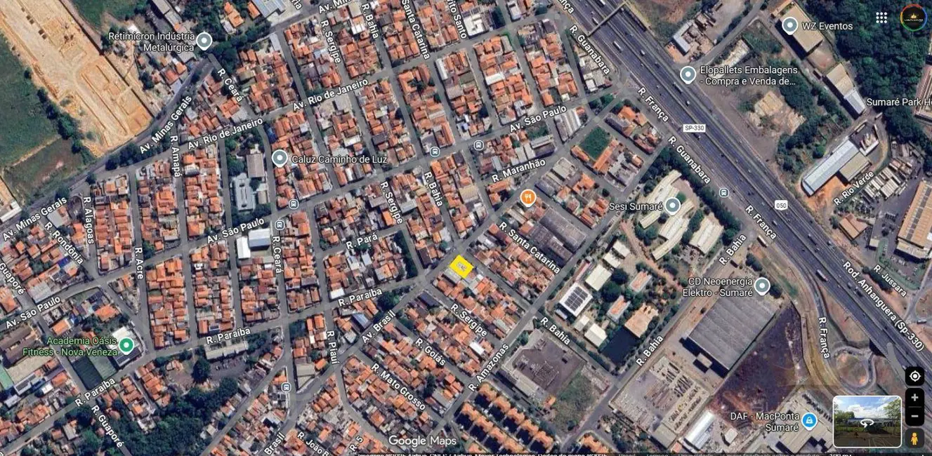 Foto 3 de Terreno / Lote à venda, 578m2 em Sumare - SP