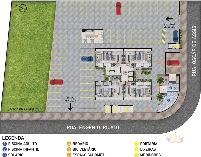 Foto 2 de Apartamento com 2 quartos à venda, 59m2 em Jardim Santa Madalena, Sumare - SP