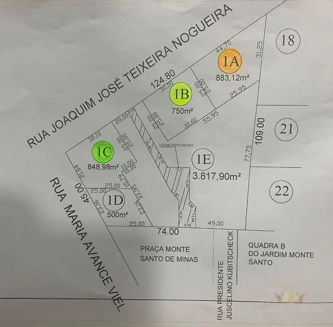Foto 5 de Terreno / Lote à venda, 125m2 em Jardim Monte Santo, Sumare - SP