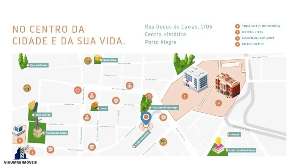 Foto 3 de Apartamento com 1 quarto à venda, 46m2 em Centro Histórico, Porto Alegre - RS