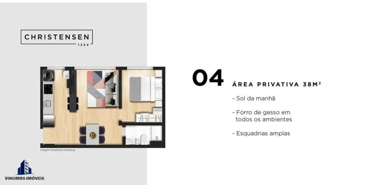 Foto 6 de Apartamento com 1 quarto à venda, 37m2 em Bom Fim, Porto Alegre - RS