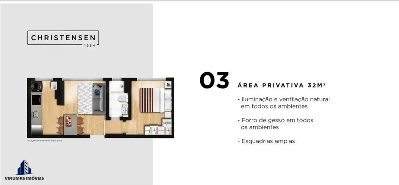 Foto 5 de Apartamento com 1 quarto à venda, 37m2 em Bom Fim, Porto Alegre - RS