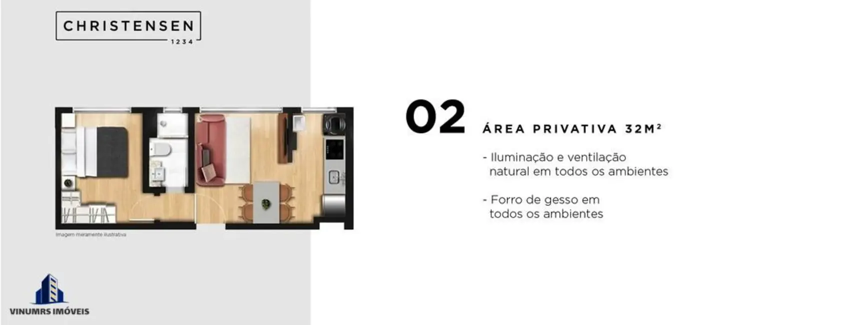 Foto 4 de Apartamento com 1 quarto à venda, 37m2 em Bom Fim, Porto Alegre - RS