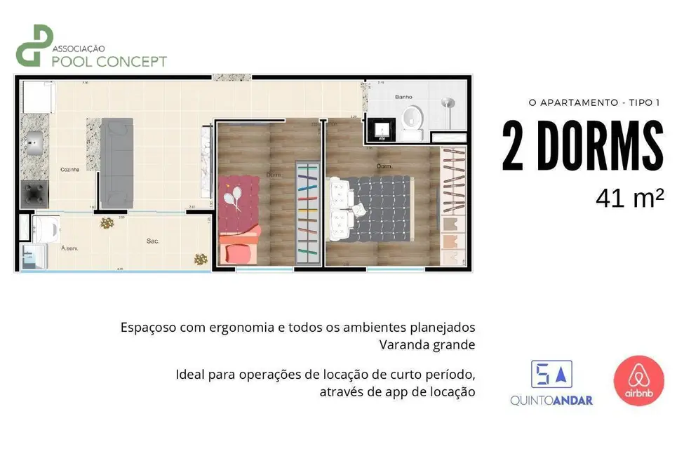 Foto 3 de Apartamento com 2 quartos à venda em Jardim Colorado, São Paulo - SP