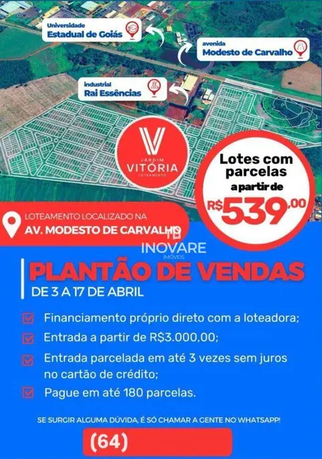 Foto 3 de Terreno / Lote à venda, 360m2 em Itumbiara - GO