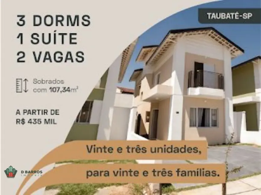 Foto 1 de Casa de Condomínio com 3 quartos à venda, 107m2 em Jardim Califórnia, Taubate - SP