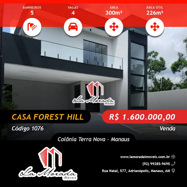 Foto 1 de Casa à venda, 226m2 em Colônia Terra Nova, Manaus - AM