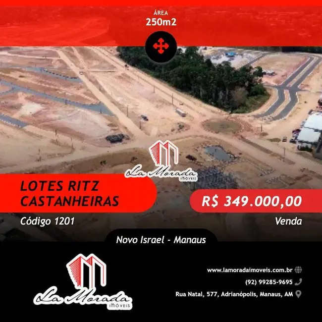 Foto 1 de Terreno / Lote à venda, 250m2 em Novo Israel, Manaus - AM