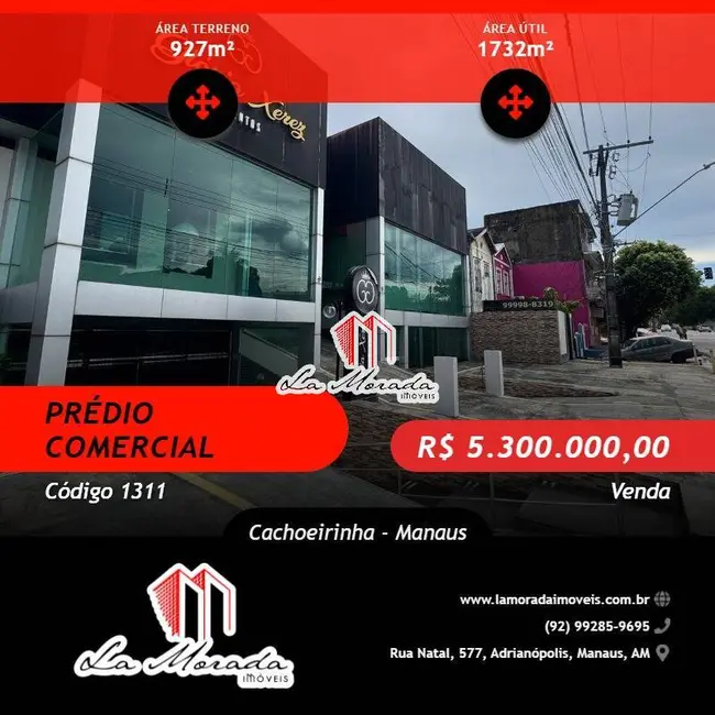 Foto 1 de Sala Comercial à venda, 1732m2 em Cachoeirinha, Manaus - AM