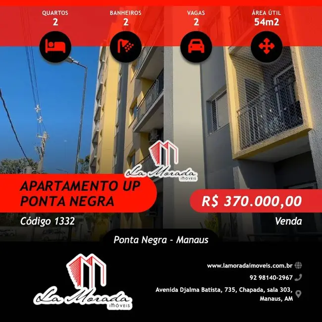 Apartamento com 2 quartos à venda, 54m2 em Ponta Negra, Manaus - AM - imagem 1 Foto 1 de Apartamento com 2 quartos à venda, 54m2 em Ponta Negra, Manaus - AM
