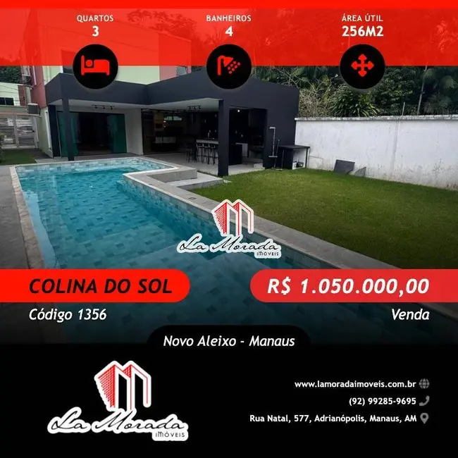 Foto 1 de Casa com 3 quartos à venda, 256m2 em Novo Aleixo, Manaus - AM