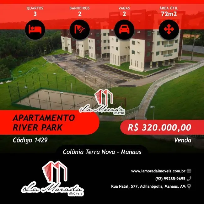 Foto 1 de Apartamento com 3 quartos à venda, 72m2 em Colônia Terra Nova, Manaus - AM