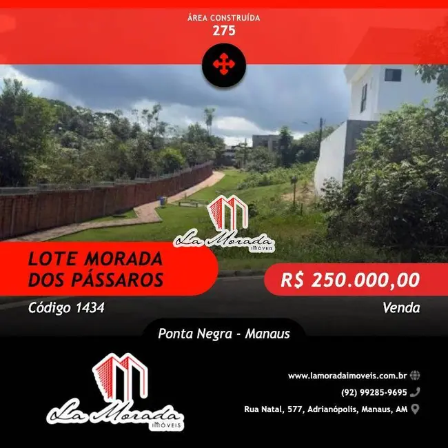 Foto 1 de Terreno / Lote à venda em Ponta Negra, Manaus - AM