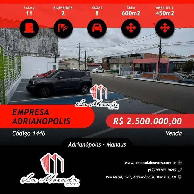 Sala Comercial à venda, 450m2 em Adrianópolis, Manaus - AM - imagem 1 Foto 1 de Sala Comercial à venda, 450m2 em Adrianópolis, Manaus - AM
