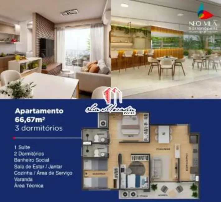 Foto 5 de Apartamento com 2 quartos à venda, 66m2 em Parque 10 de Novembro, Manaus - AM